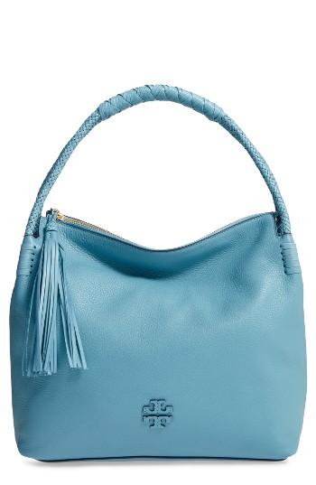Tory Burch Taylor Leather Hobo Bag - Blue