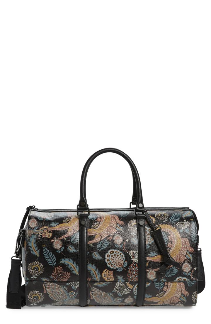 Men's Ted Baker London Caspee Leather Duffel Bag -