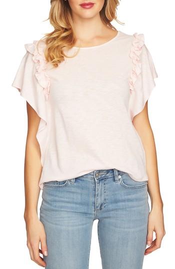 Women's Cece Ruffle Sleeve Top - Pink