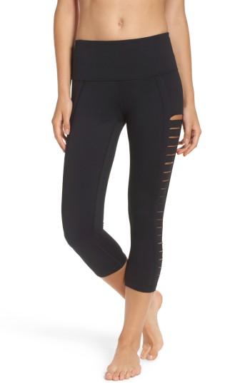 Women's Zella Intrigue High Waist Crop Leggings - Black