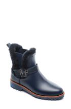 Women's Bernardo Zain Genuine Shearling Trim Rain Boot M - Blue