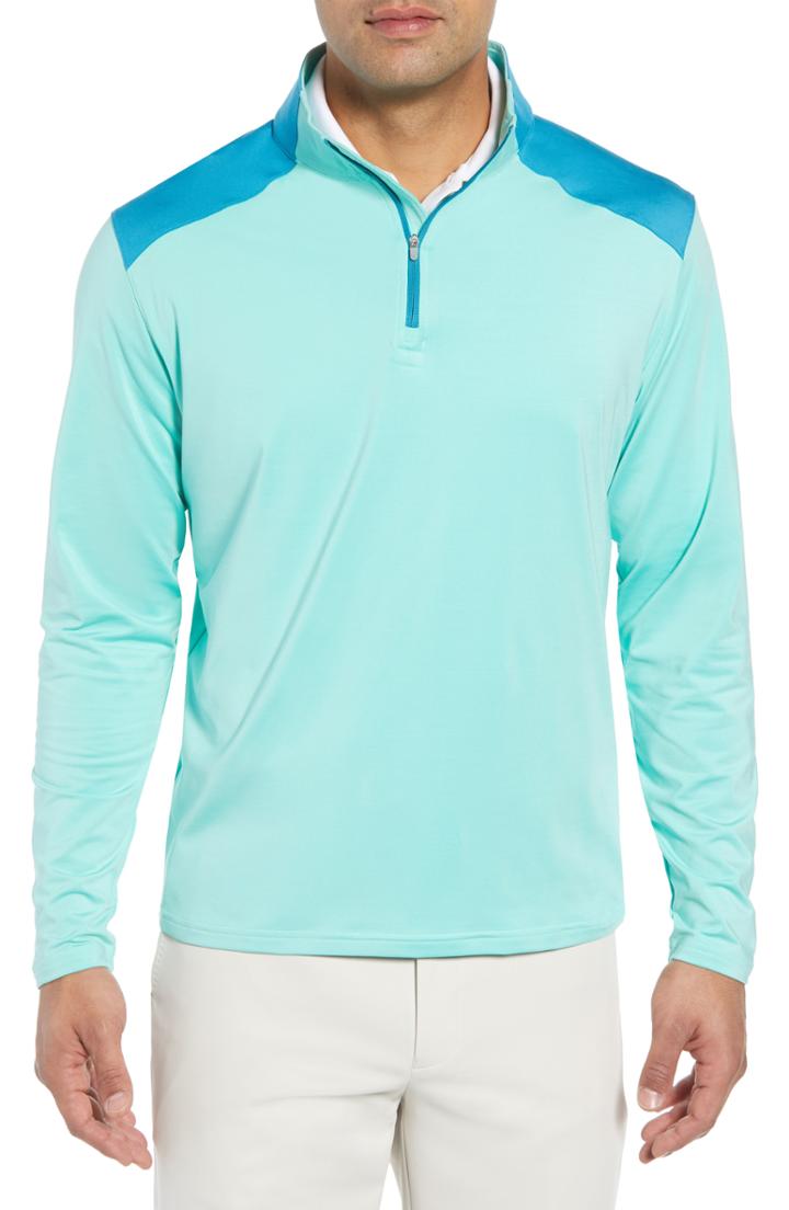 Men's Peter Millar Quarter Zip Performance Pullover