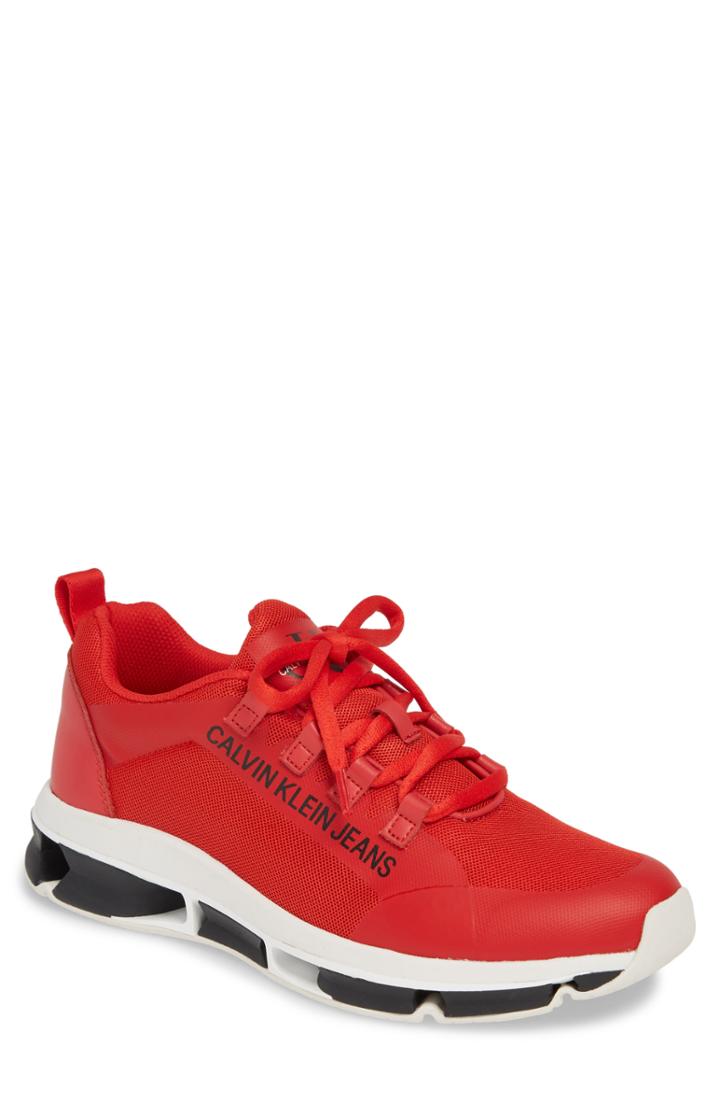 Men's Calvin Klein Jeans Leory Sneaker M - Red