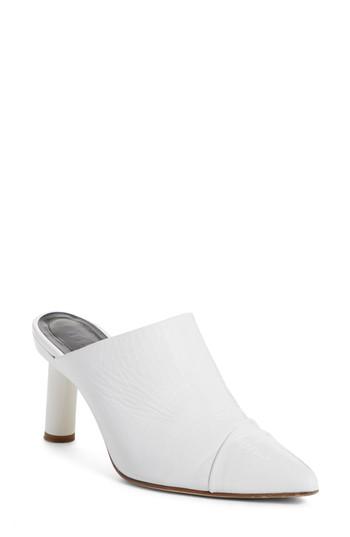 Women's Tibi Liam Pointy Toe Mule Eu - White