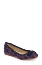 Women's Hush Puppies Heather Bow Ballet Flat M - Blue