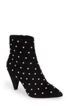 Women's Alice + Olivia Raken Crystal Studded Bootie M - Black