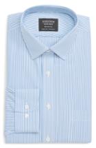 Men's Nordstrom Men's Shop Smartcare(tm) Traditional Fit Stripe Dress Shirt - 32/33 - Blue