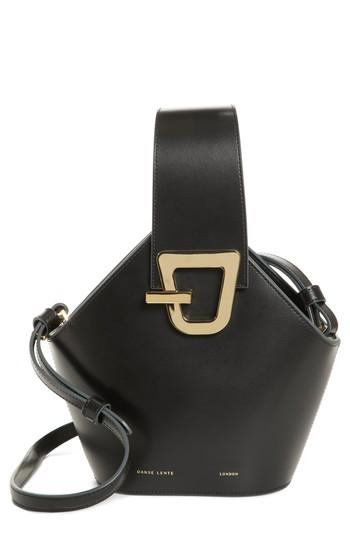 Danse Lente Mini Johnny Leather Bucket Bag - Black