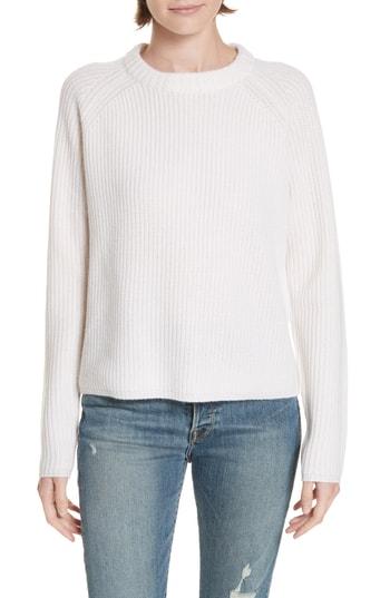 Women's Jenni Kayne Fisherman Crewneck Cashmere Sweater - Ivory