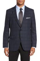 Men's Boss Jeen Trim Fit Wool Sport Coat R - Blue