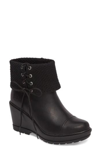 Women's Timberland Kellis Fold Down Water Resistant Boot .5 M - Black