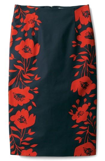 Women's Boden Richmond Print Skirt - Blue