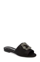 Women's Manolo Blahnik Martamod Crystal Embellished Slide Sandal Us / 41eu - Black