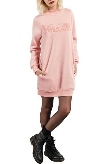 Women's Volcom Burn City Fleece Sweatshirt Dress
