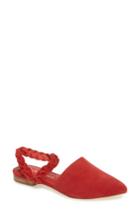 Women's Matisse Braided Strap Flat .5 M - Red