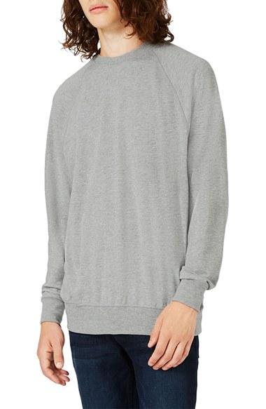 Men's Topman Oversize Crewneck Sweatshirt