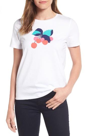 Women's Draper James Cherry Cotton Tee - White