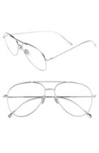 Men's Cutler And Gross 58mm Polarized Aviator Optical Glasses - Palladium