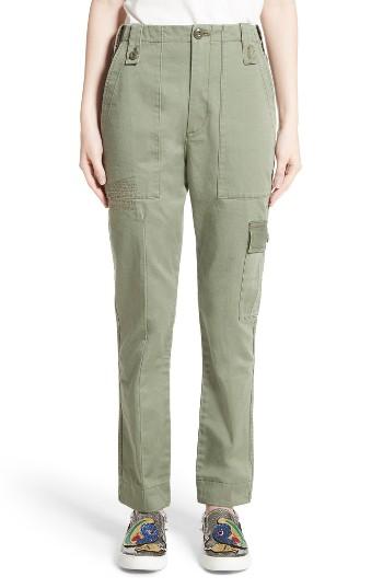 Women's Marc Jacobs Cotton Sateen Cargo Pants
