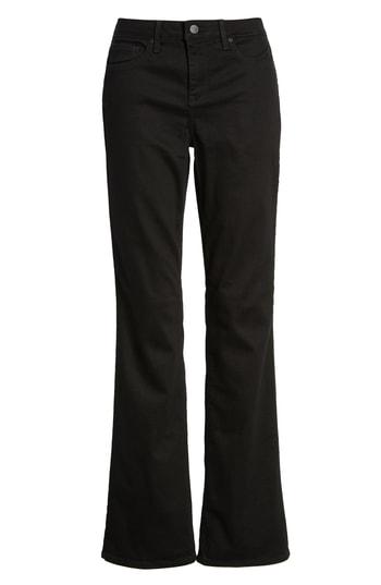 Petite Women's Nydj Barbara High Waist Stretch Bootcut Jeans P - Black