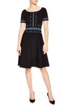 Women's Sandro Beaded A-line Dress Us / 34 Fr - Black