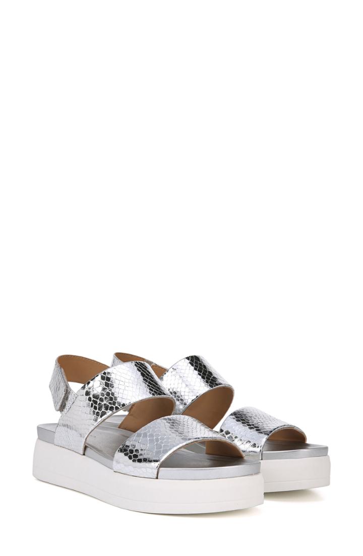Women's Sarto By Franco Sarto Kenan Platform Sandal .5 M - Metallic