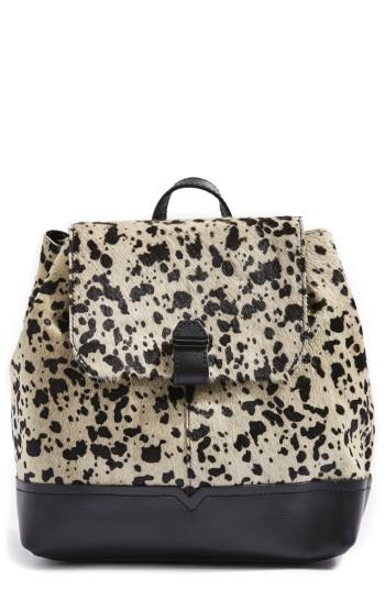 Topshop Genuine Calf Hair & Calfskin Leather Backpack -