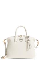 Tory Burch Mcgraw Slouchy Leather Satchel - Ivory