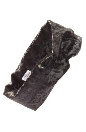 Tasha Velvet Turban Head Wrap, Size - Black