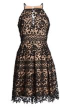 Women's Adelyn Rae Krista Lace Fit & Flare Dress