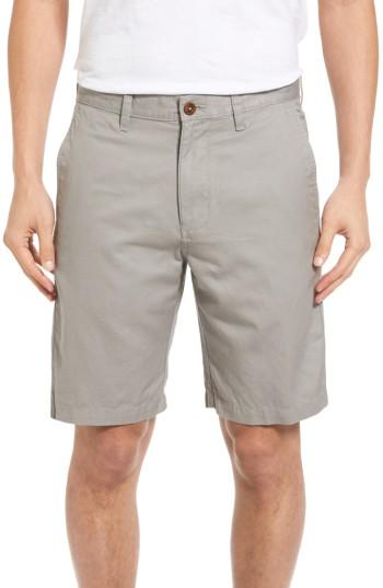 Men's Tommy Bahama Aegean Flat Front Chino Shorts - Grey