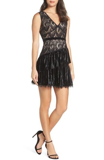 Women's Foxiedox Aurora Sleeveless Velvet Mixed Dress