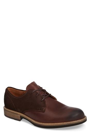 Men's Ecco Kenton Plain Toe Derby -11.5us / 45eu - Brown