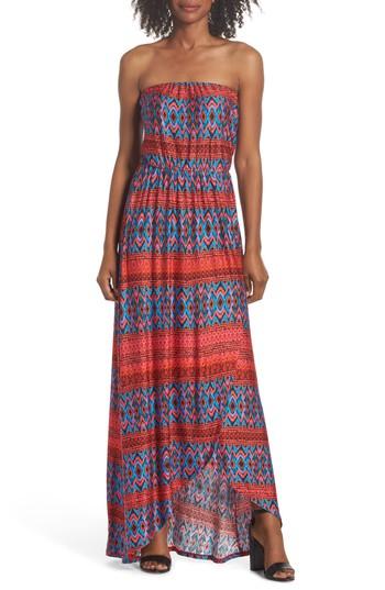 Women's Felicity & Coco Strapless High/low Dress - Red