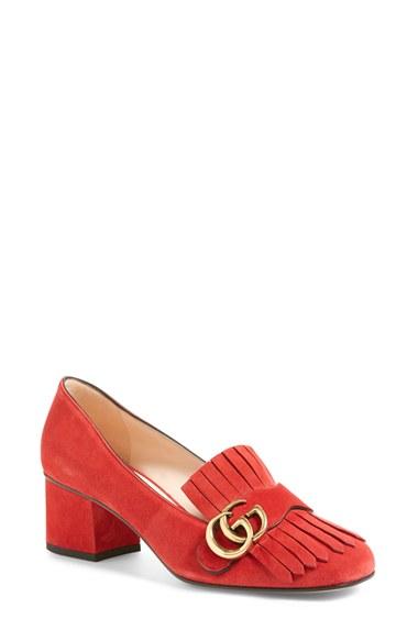 Women's Gucci Gg Marmont Pump .5us / 39.5eu - Red