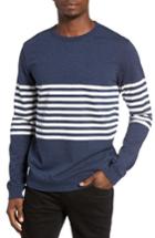 Men's Rvca New Sins Stripe Sweatshirt - Blue
