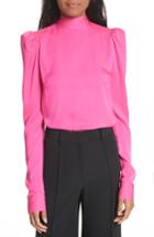 Women's Milly Tie Back Stretch Silk Blouse - Pink