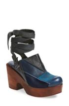 Women's Free People 'into The Patchwork' Clog -6.5us / 36eu - Blue