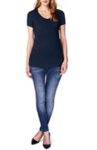 Women's Noppies 'lely' Surplice Maternity/nursing Tee, Size - Blue