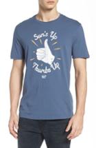 Men's Original Penguin Sun's Up Thumbs Up T-shirt - Blue