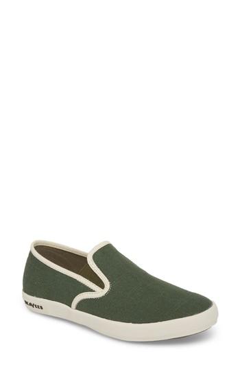 Women's Seavees Baja Standard Slip-on Sneaker M - Green