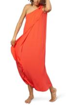 Women's Mara Hoffman One-shoulder Cover-up Maxi Dress - Red