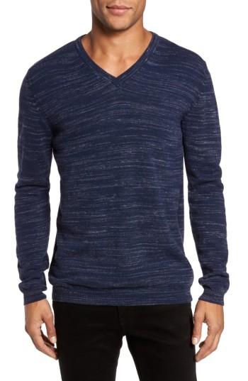 Men's Billy Reid Space Dye Merino Wool Sweater - Blue