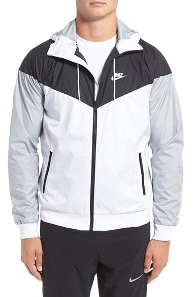 Men's Nike 'windrunner' Colorblock Jacket - White