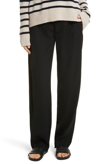 Women's Vince Drawstring Wide Leg Pants - Black