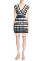 Women's M Missoni Metallic Ribbon Lace Dress Us / 36 It - Blue/green