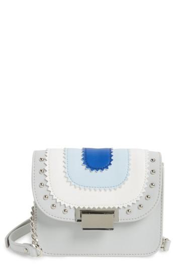 Bp. Faux Leather Applique Mini Crossbody Bag - Grey