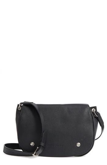 Longchamp Small Le Foulonne Leather Saddle Bag -