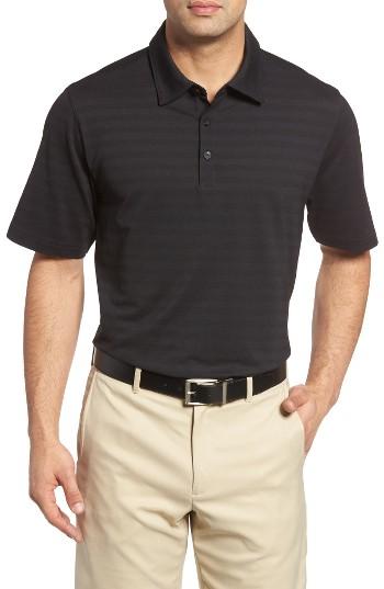 Men's Cutter & Buck Shoregrass Drytec Moisture Wicking Polo - Black