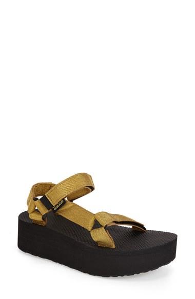 Women's Teva 'universal' Flatform Sandal M - Metallic